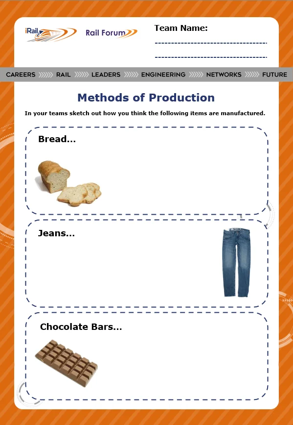 DL2. Methods of Production Worksheet