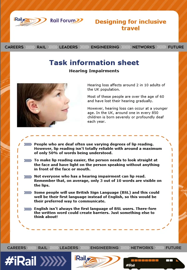 DL3. Disability Fact Sheets