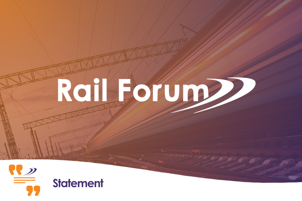 Rail Forum Statement on the 2025 Spending Review