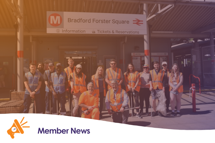 Volunteers clean up Bradford station ahead of new platform opening