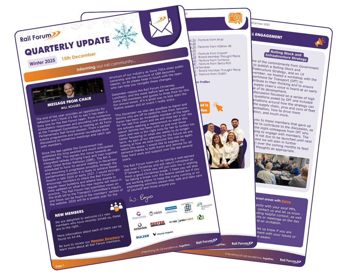 Rail Forum winter brochure