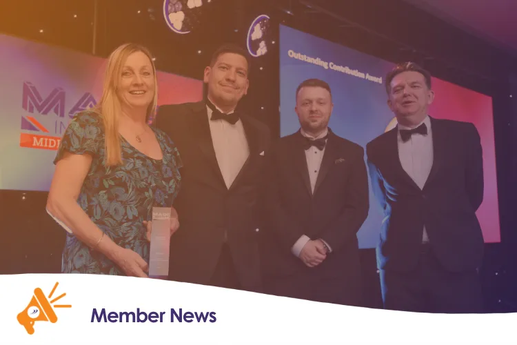 Alstom collecting their Made In Britain award