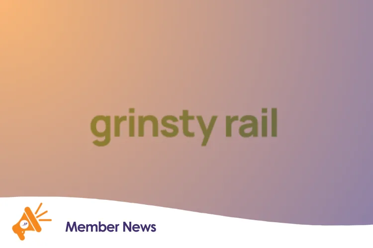 The Grinsty Rail Logo