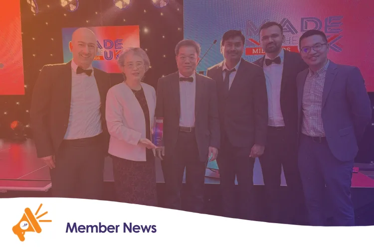 Train FX Limited collecting an award