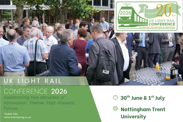 20th Anniversary UK Light Rail Conference 2026