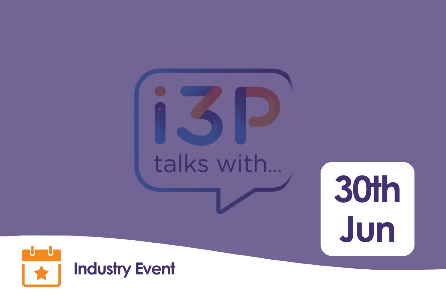 i3P Talks with logo