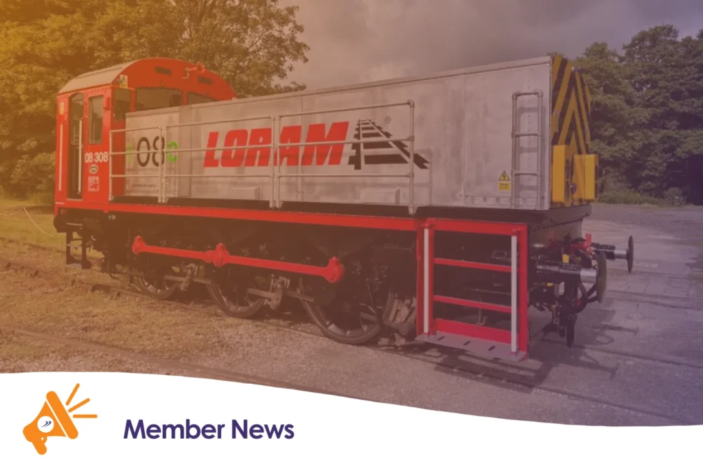 An image of a Loram train
