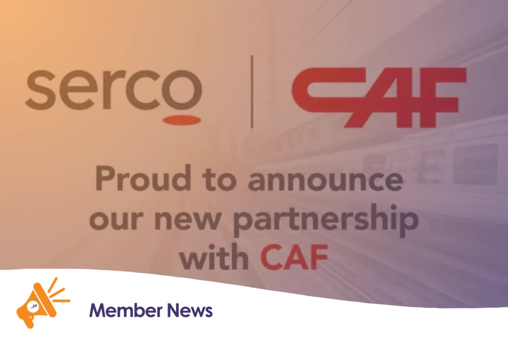The Serco and CAF logos