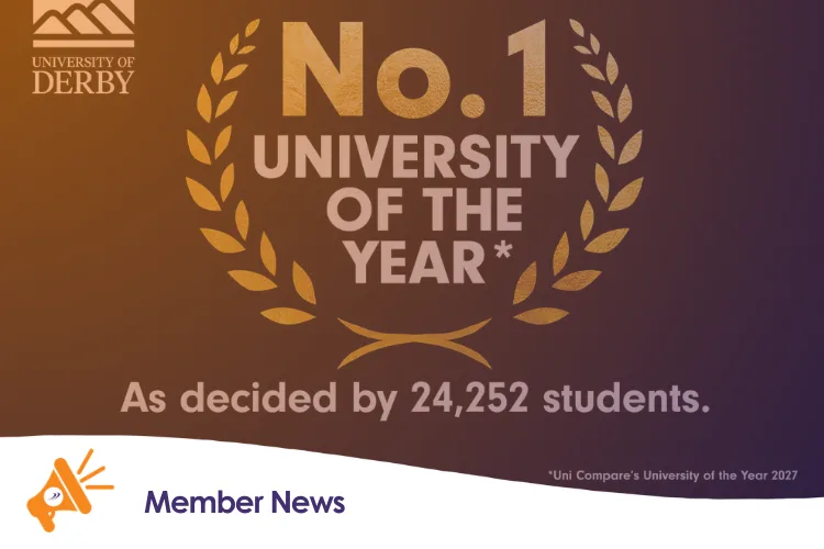 University of Derby Named UK's Top University in 2027 Student Rankings