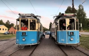 Two trams