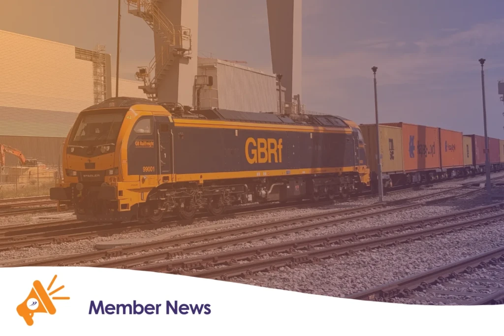 A GB Railfreight train