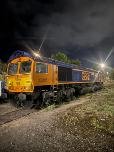 A GB Railfreight train