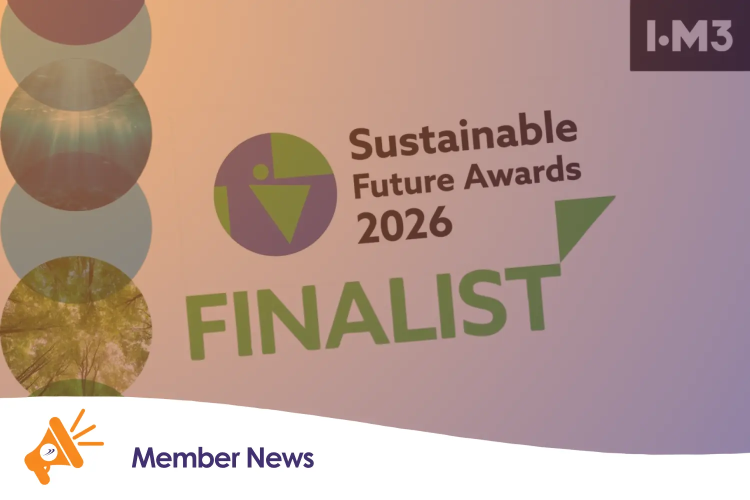 Sustainable Future Awards Finalist 2026 graphic